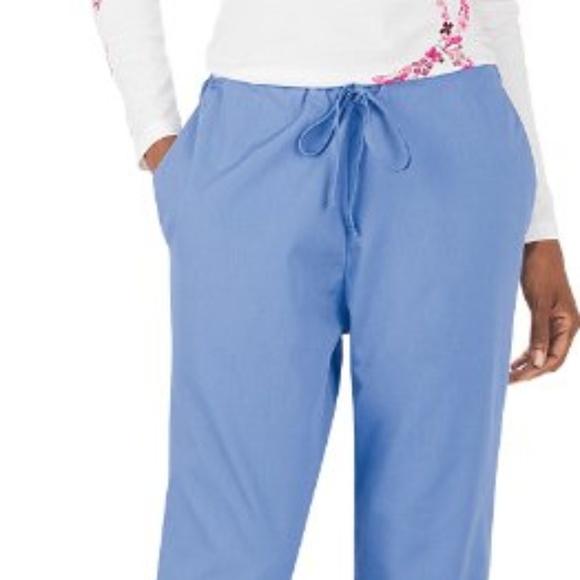 Cherokee Pants - NWT Cherokee Flare Leg Scrub Pant Ciel Blue